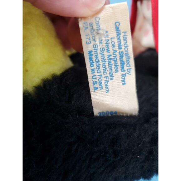 Vintage 1960's Plush Walt Disney's Minnie Mouse Character California Stuffed USA - Picture 9 of 16